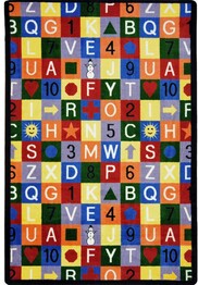 Joy Carpets Playful Patterns EduSquares Multi